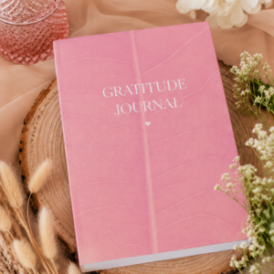 Gratitude Journal (Pink Leaf)